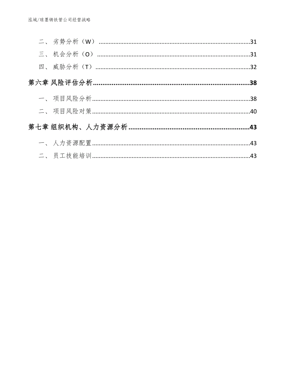 球墨铸铁管公司经营战略.docx_第3页
