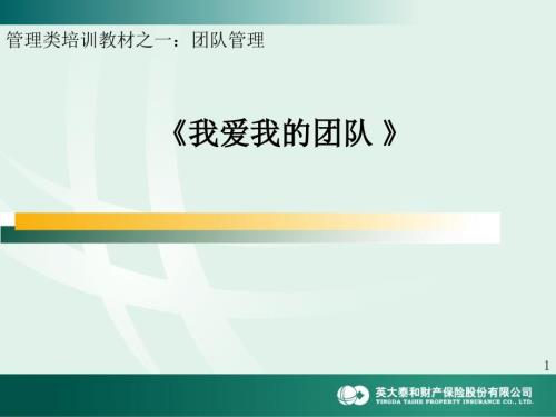 我爱我的团队.ppt