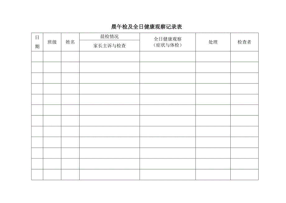幼儿园卫生保健记录表格全套.doc_第2页