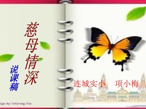 慈母情深说课课件.ppt
