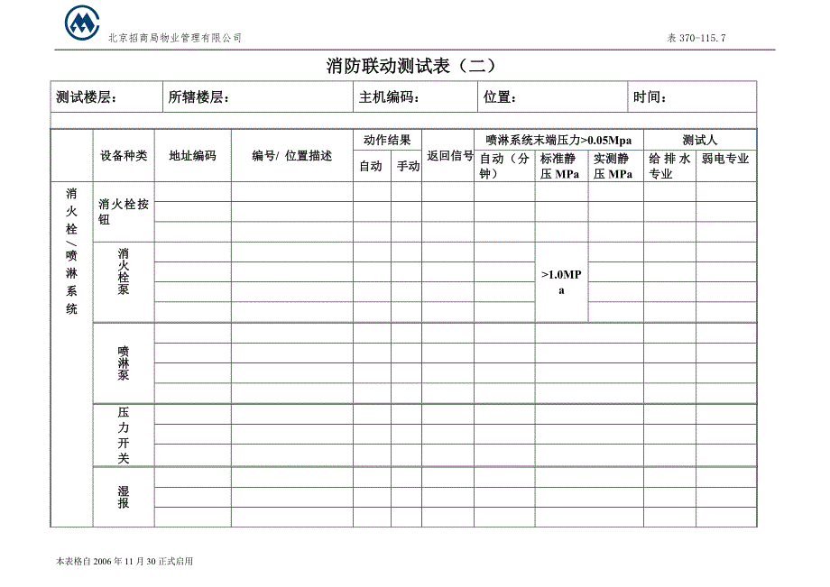 消防联动测试记录表格.doc_第2页