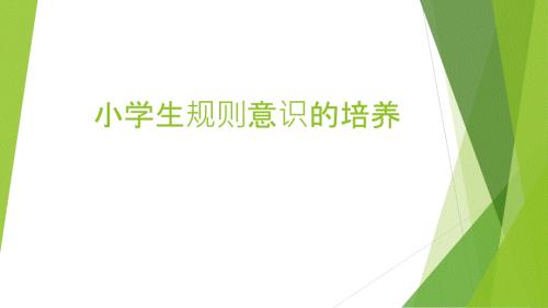 小学生规则意识的培养.pptx