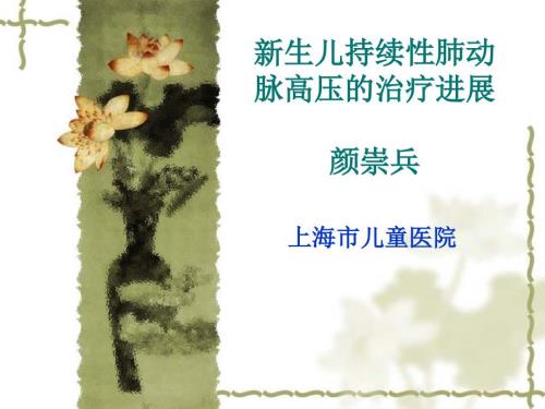 新生儿持续性肺动脉高压课件.ppt