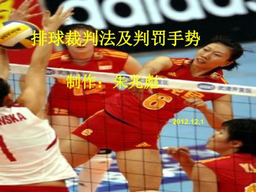 排球裁判法及判罚手势.ppt