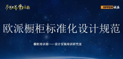 欧派橱柜标准化设计规范.ppt