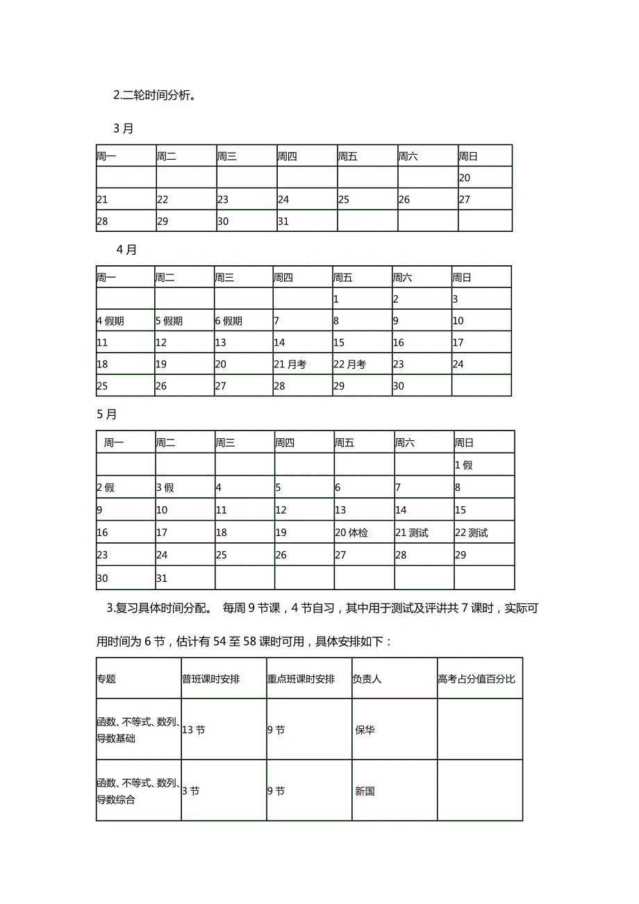 梅川高中高三数学二轮复习计划.doc_第2页