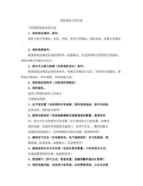 消防验收专项方案.doc