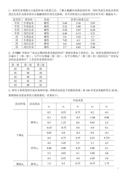 方差分析习题.doc