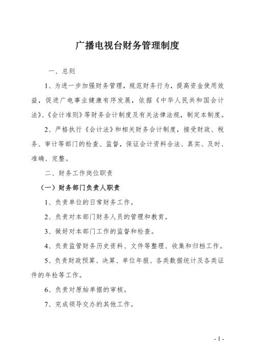 广播电视台财务管理制度.doc