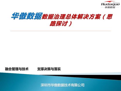 数据治理总体解决方案V10.ppt