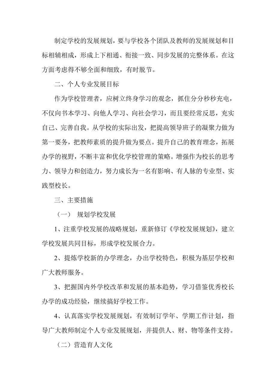 校长个人专业发展规划.doc_第3页