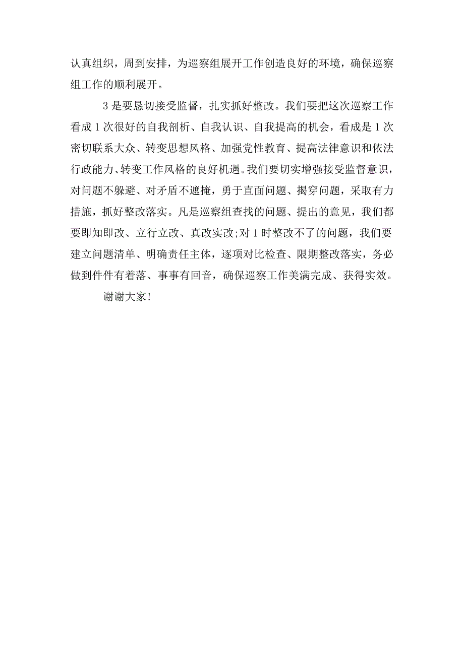 最新村被巡查党组织书记表态发言材料.doc_第2页
