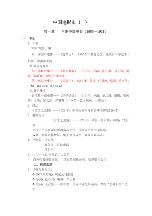 小知识中国电影史.doc