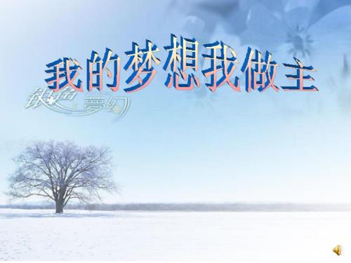 我的梦想我做主PPT课件.ppt
