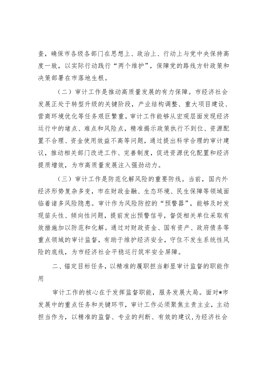 市委书记在市委审计委员会会议上的讲话.docx_第2页