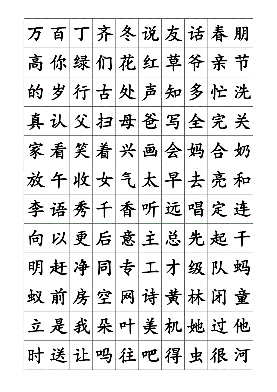 小学一年级需要掌握的汉字.docx_第2页