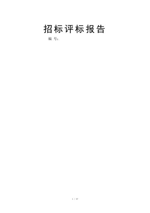 招标评标报告范本doc.doc
