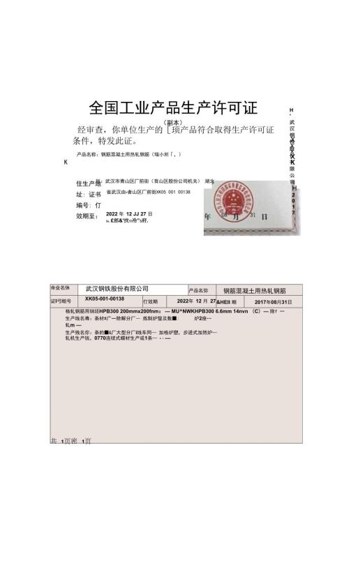 武钢生产许可证.docx