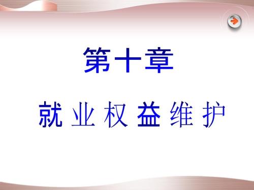 就业权益维护PPT课件.ppt