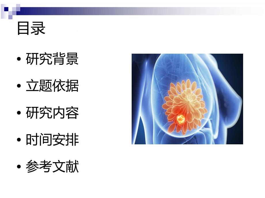 本科开题报告乳腺癌中ER新靶基因NPY1R的鉴定.pptx_第2页