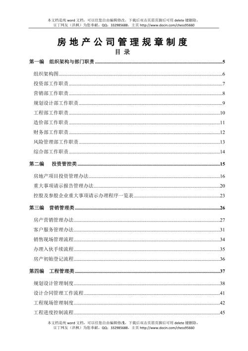 房地产公司管理规章制度1.doc