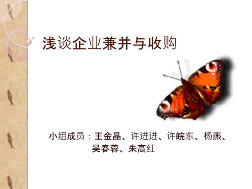 浅谈企业兼并与收购.ppt