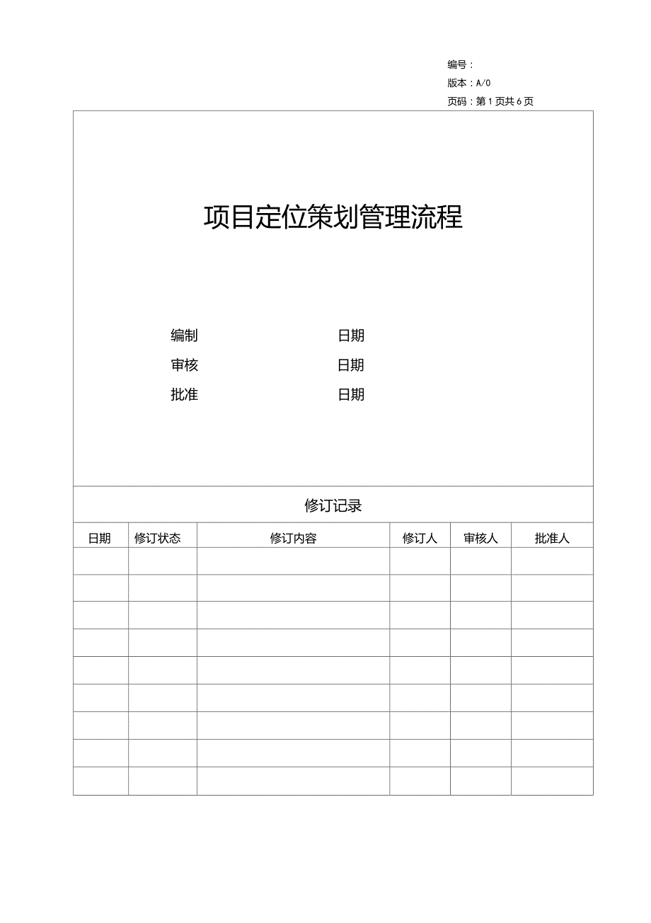 房地产项目定位策划管理流程.doc_第1页