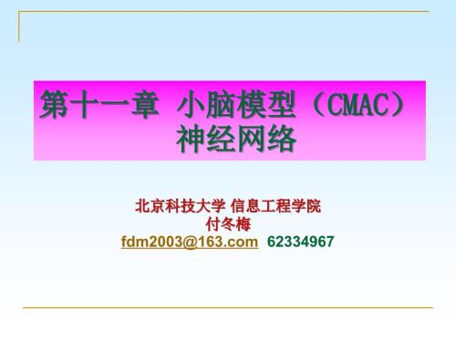 小脑模型CMAC神经网络.ppt