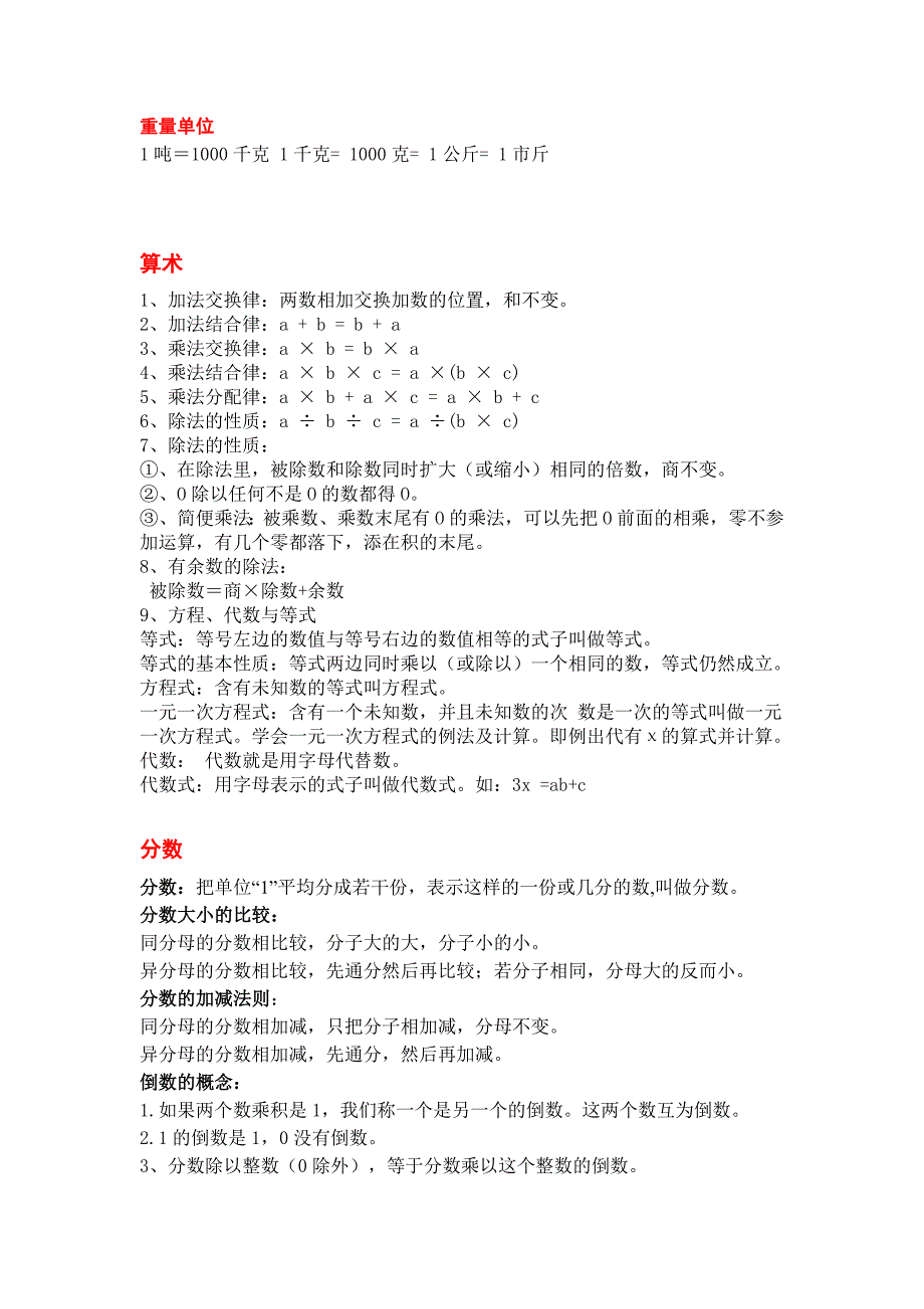 小升初数学所有知识点整理版.docx_第2页