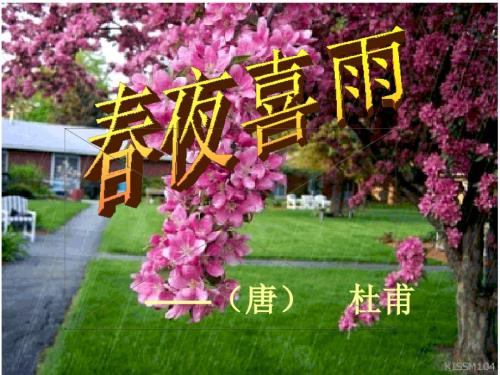 夜喜雨ppt课件.ppt