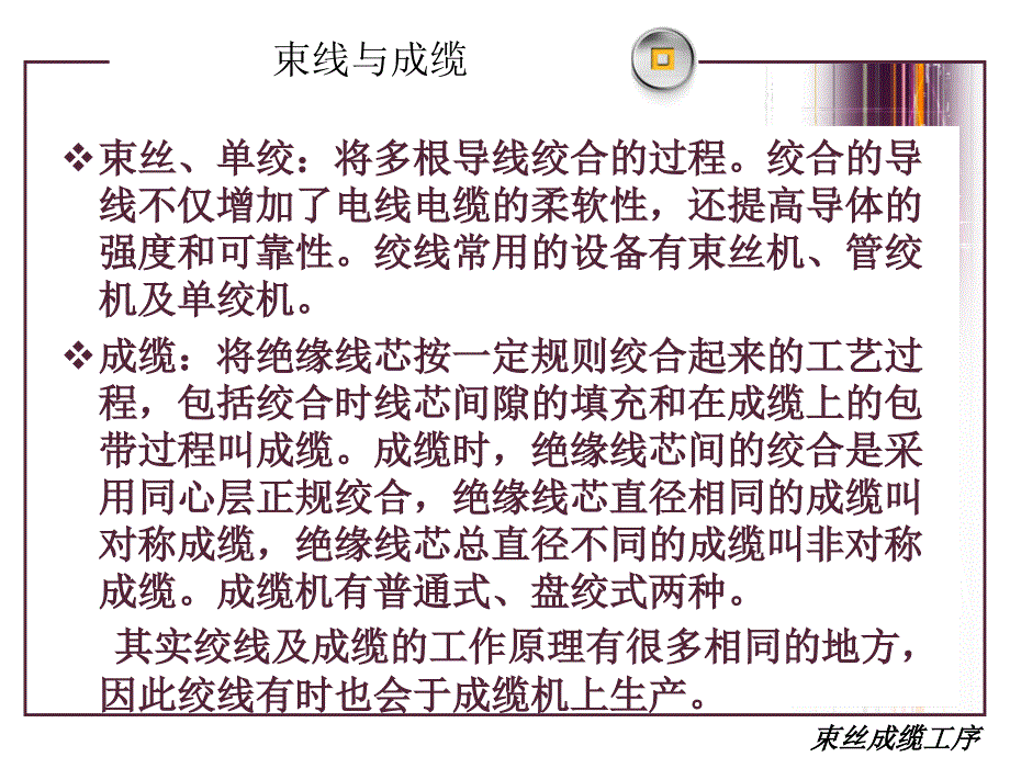 束丝成缆工序课件.ppt_第2页