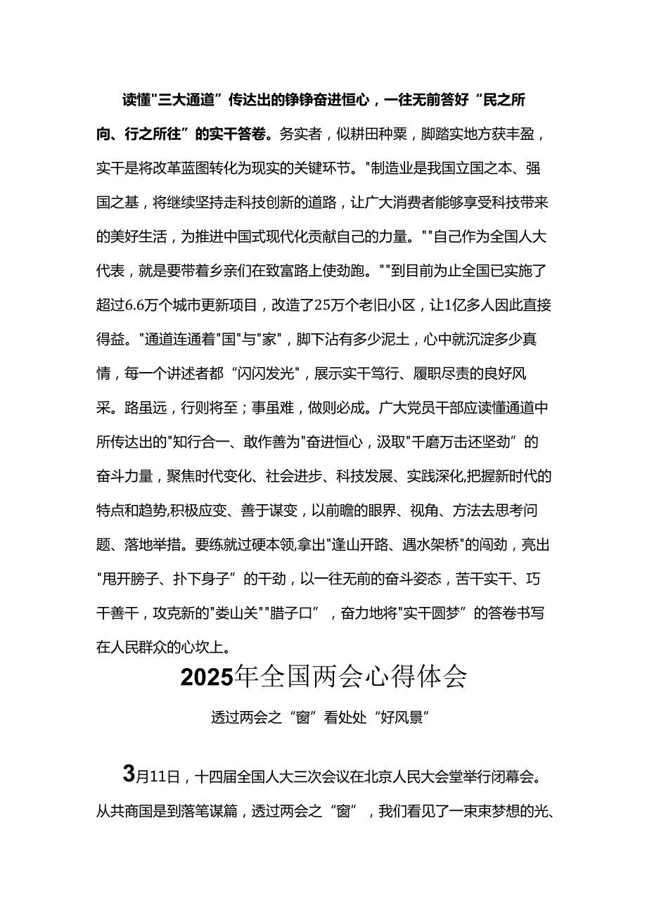 支部2025年学习全国两会心得体会资料合集.docx_第3页