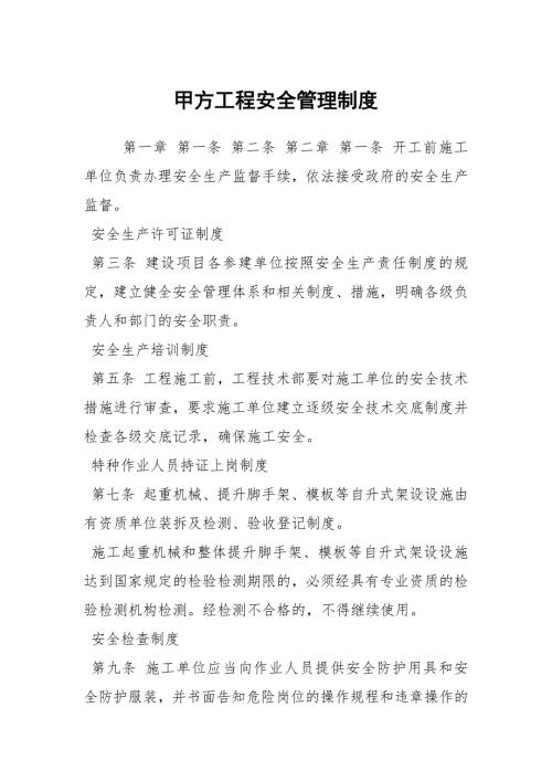 甲方工程安全管理制度.docx