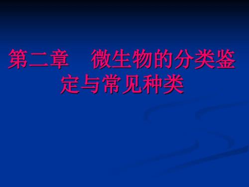 微生物的分类鉴定.ppt