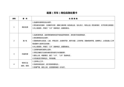 岗位应急处置卡.doc