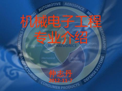 机械电子工程导论PPT课件.ppt