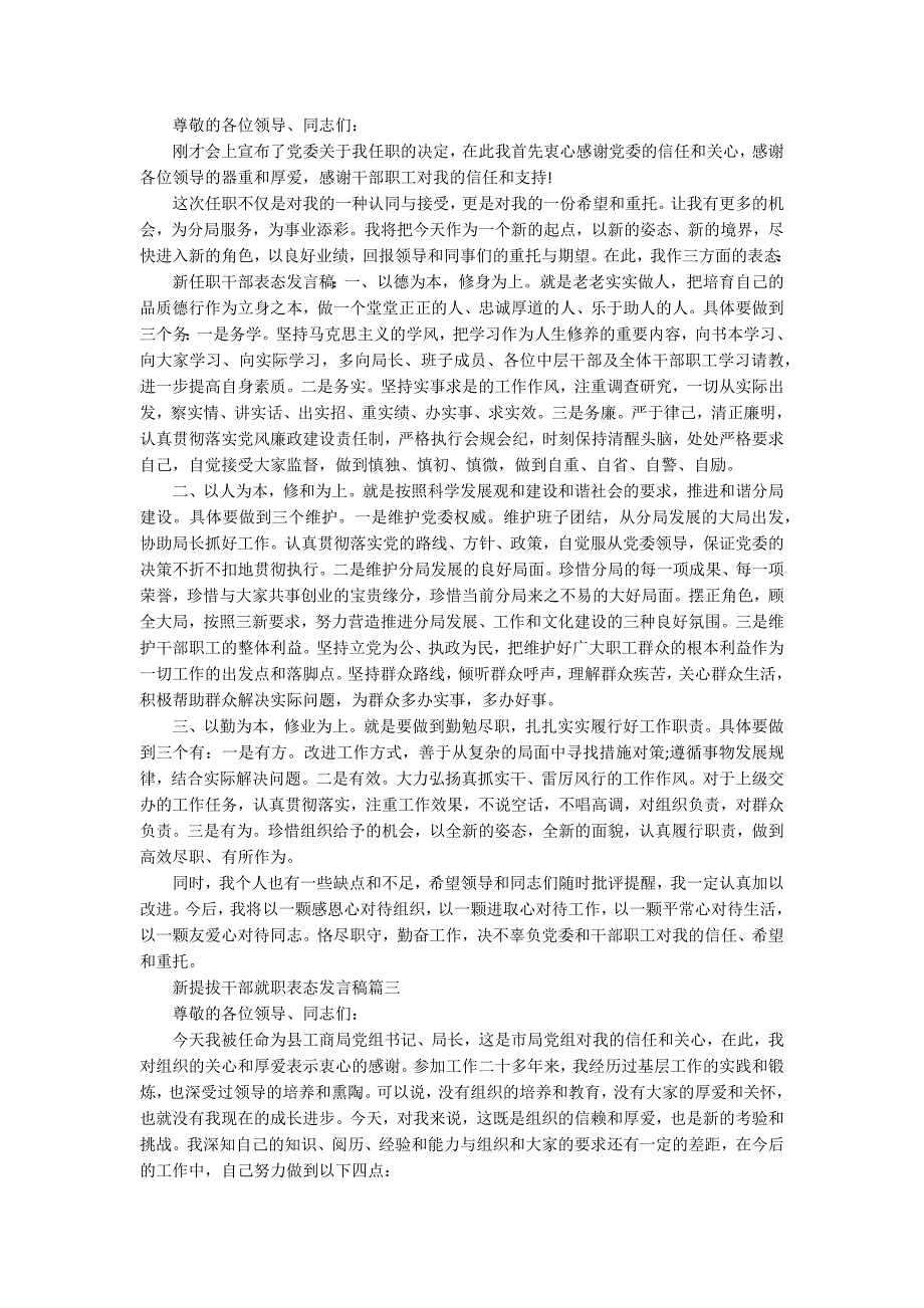 新提拔干部就职表态发言稿.docx_第2页