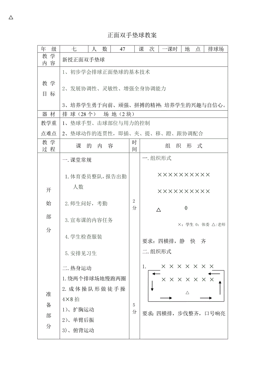 排球垫球教案.doc_第1页