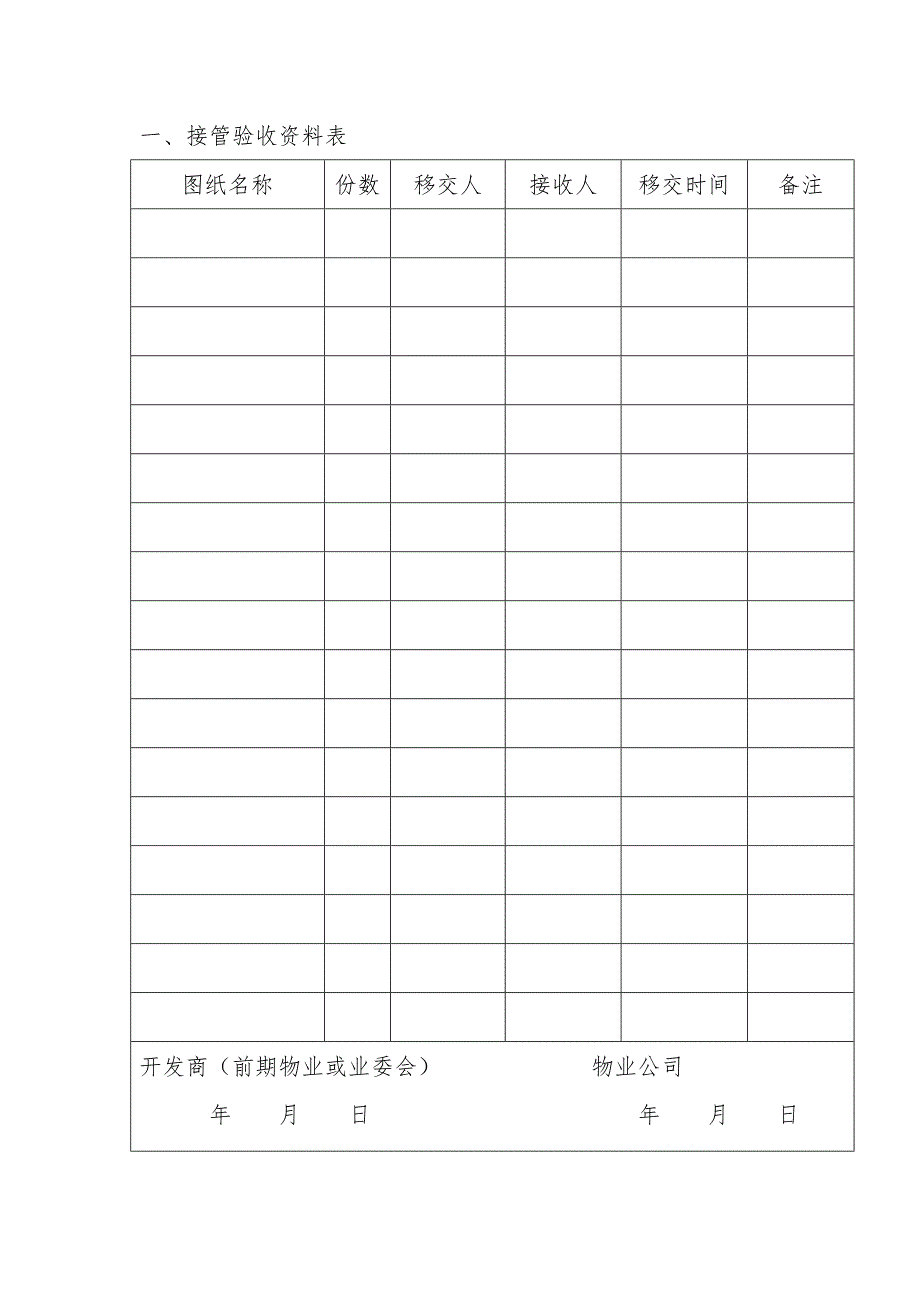 物业承接查验记录表格.doc_第2页