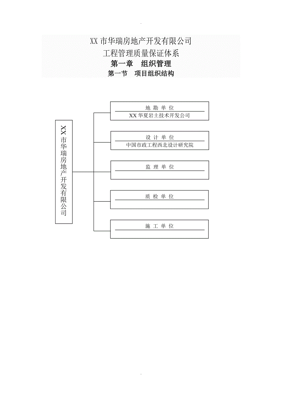 最新房地产公司质量保障体系完整版.doc_第1页