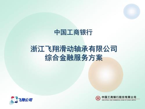 工行某企业综合金融服务方案.ppt