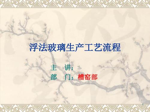 浮法玻璃生产工艺流程.ppt