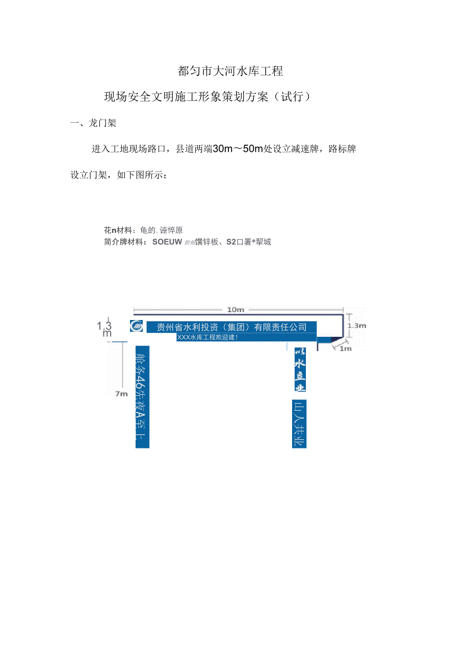 标识标牌文明施工形象策划实施方案最终.docx_第1页