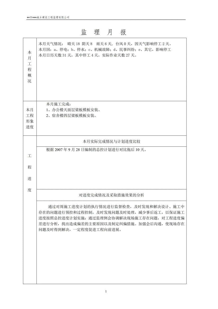 监理月报适用于广东地区.doc_第2页