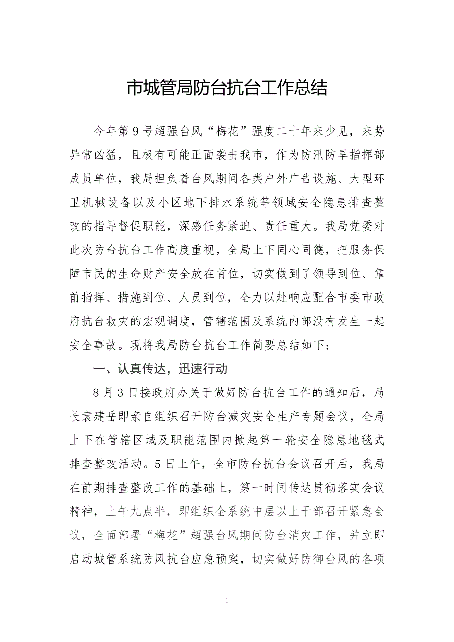 市城管局防台抗台工作总结.doc_第1页