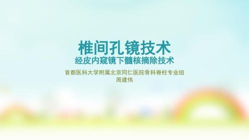 椎间孔镜技术PPT课件.ppt