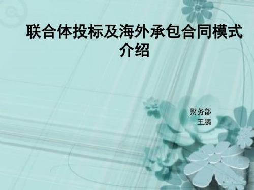 海外承包合同模式介绍.pptx