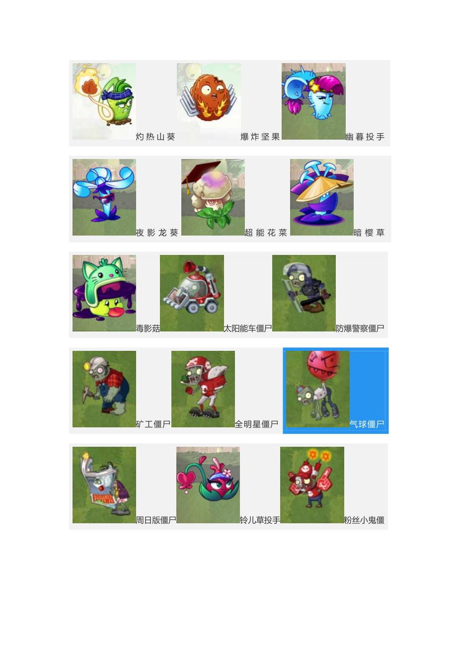 植物大战僵尸图鉴全图鉴.docx_第1页