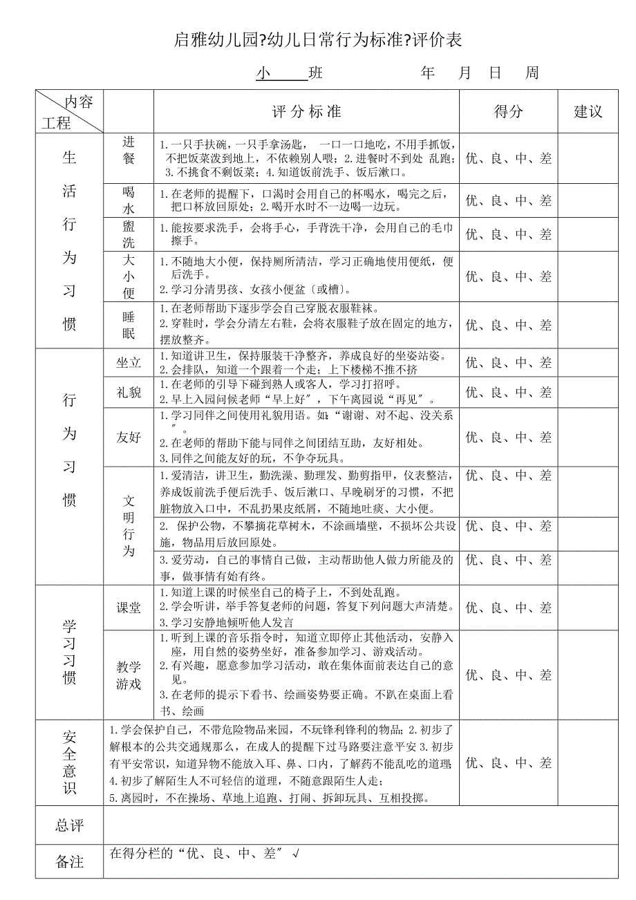 幼儿日常行为规范评价表.doc_第2页