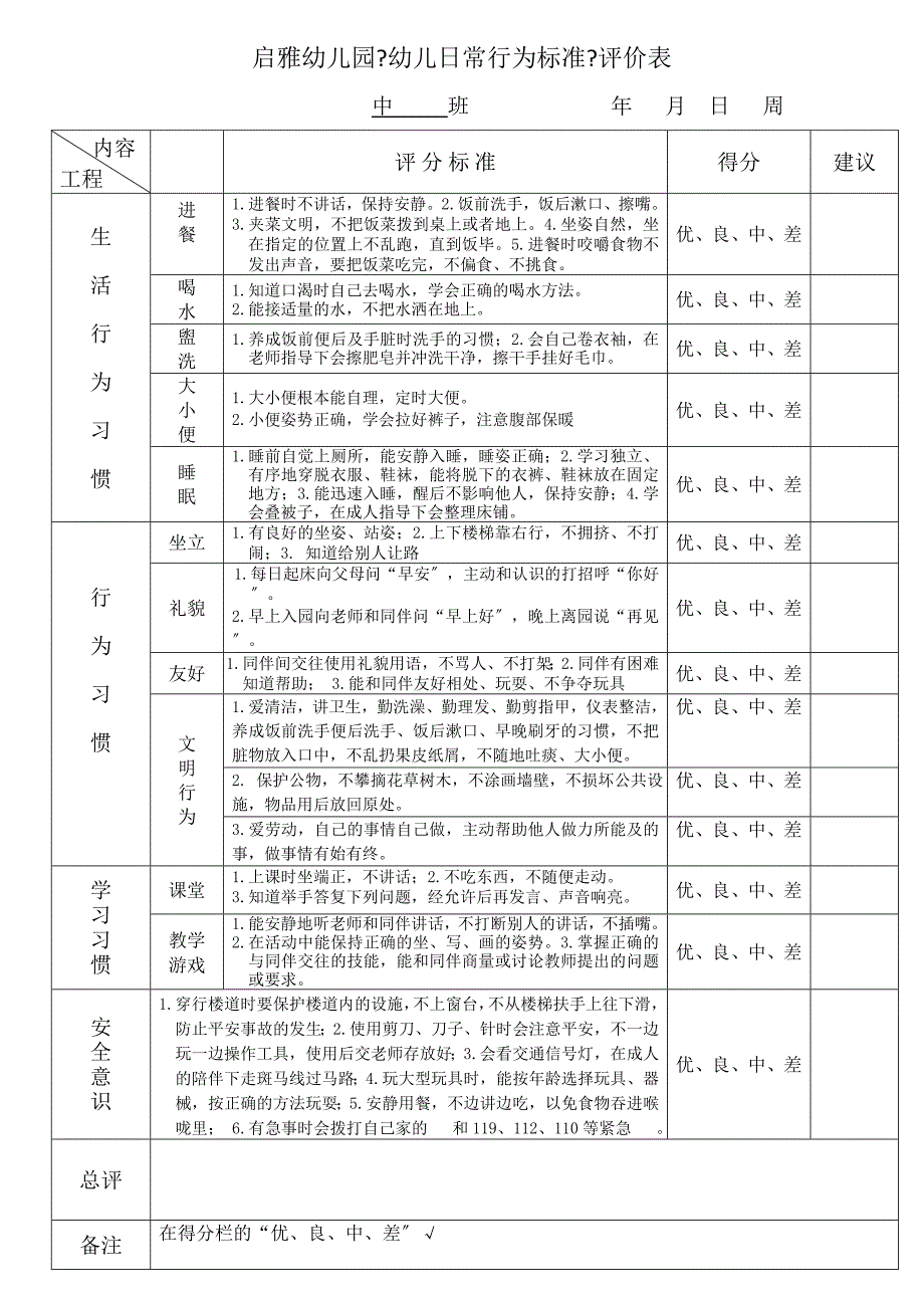 幼儿日常行为规范评价表.doc_第3页